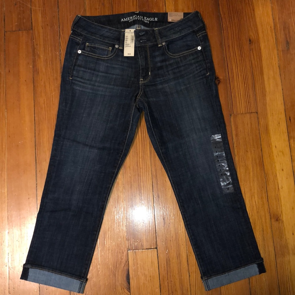 New American Eagle Artist Crop Jeans, Size 8